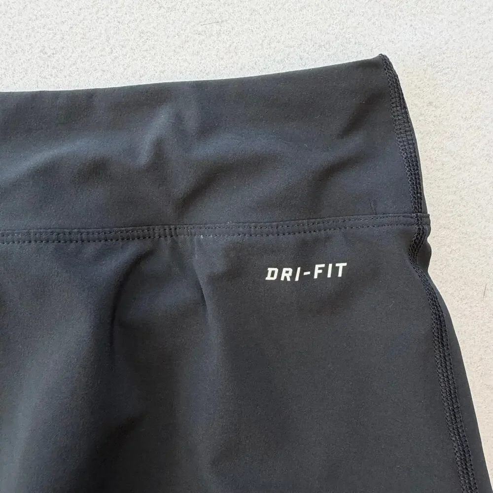 Nike Black Workout Athleisure Everyday Tennis Golf Sporty Athletic Skort Skirt